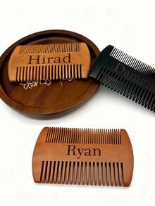 Lược tùy chỉnh, Tên khắc, Lược gỗ, Lược chải tóc, Gỗ gia dụng Gỗ nguyên khối Tĩnh điện Rụng tóc Nam và Nữ Dài, Quà tặng Giáng sinh - Nhiều màu - Xem 4