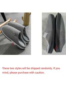 Pantuflas cálidas para hombres para uso en interiores en otoño e invierno, antideslizantes, resistentes al desgaste, pantuflas esponjosas para hombre en invierno [corre un tamaño pequeño], zapatillas de casa con suela gruesa y cálida para hombres y mujeres, pantuflas con forro de felpa adecuadas para otoño/invierno