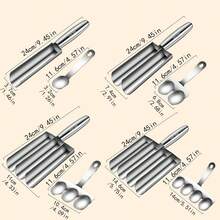 1set Stainless Steel Rice-Meat Dumplings And Deep Fried Bean Paste Maker Set - Anti Stick, Multi-Function Kitchen Tools, Perfect Shaping Crushed Beef Meatball And Rice Frozen Cake - Silver - View 7