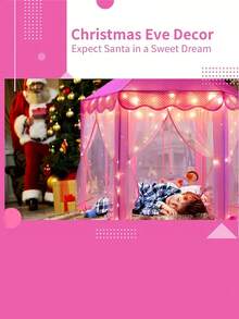 1 szt. Duży namiot z bajkowym zamkiem księżniczki, dziewczęcy, duży, sześciokątny teatrzyk, różowy motyw/trwały, idealny prezent urodzinowy lub świąteczny, domek do zabawy wewnątrz/na zewnątrz, zamek ogrodowy, składany, przenośny namiot, namiot kempingowy, odpowiedni dla dzieci od 1 roku życia, sześciokątny domek do zabawy dla niemowląt, dekoracja świąteczna, prezent na Halloween i Wielkanoc