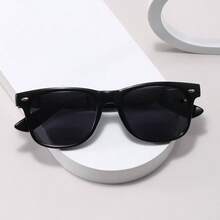 28克超轻复古方形双光老花镜，多种放大倍数可选（+100~+400），男女通用双光太阳镜 - 黑色RM8108 - 查看 2