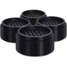 4 Pack Adjustable Furniture Risers 1 Inch Round, Bed Risers Heavy Duty Anti Slip Rubber, Stackable Washing Riser Creates An Additional 1 2 Or 3 Sofa, Table, Desk, Chair Raisers - 4 Pcs - View 1