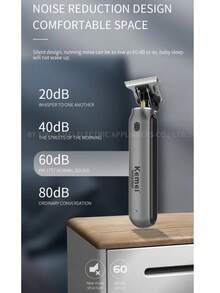 KM-1757 Original Kemei Professional Cordless Men's Clipper, Pemangkas Jenggot Bertenaga, Mesin Pemotong Rambut Isi Ulang - MultiWarna - View 11