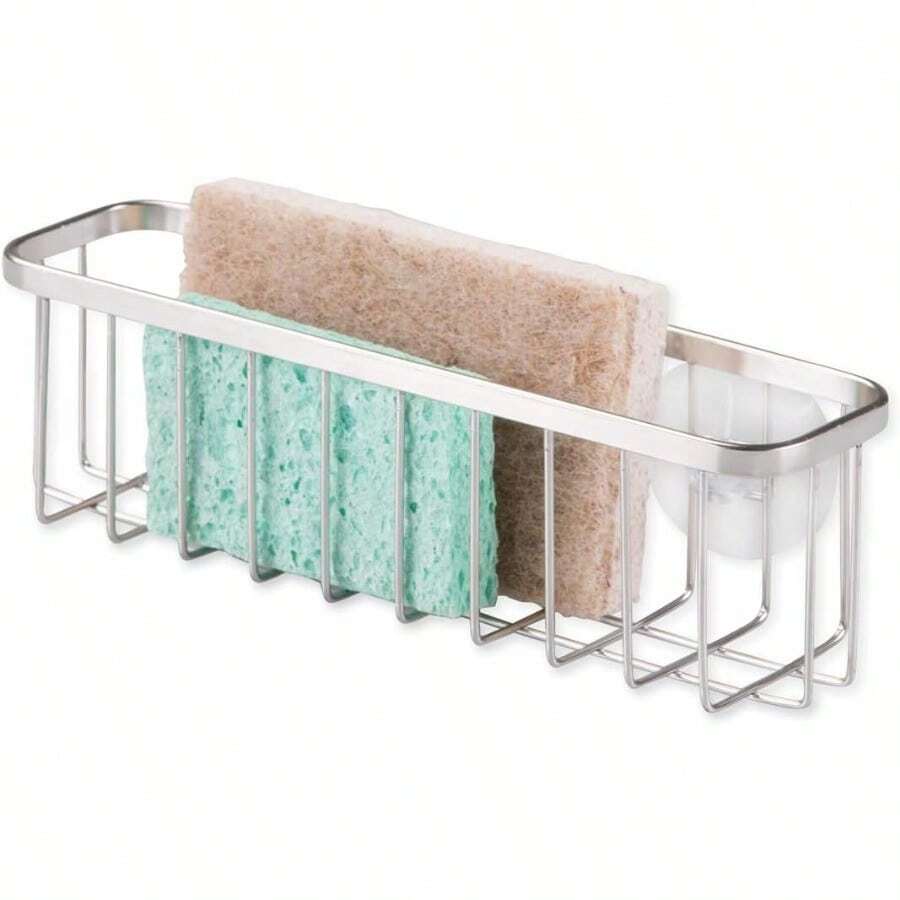 Kitchen SinksinterDesign 84822 Gia Suction Kitchen Sink Caddy Holder for Sponges and Kitchen Accessories Polished Extra LargeKitchen Sinks - Pulido - Ver 1