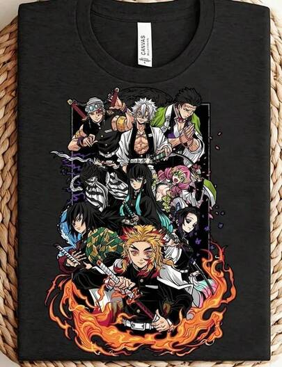 Men's Graphic T-Shirt Hashira Shirt, Rengoku Shirt, Sanemi Shirt, Muichiro Shirt, Gyomei Shirt, Uzui Shirt, Shinobu Shirt, Giyu Shirt Gift For Father's Day Christmass Gift