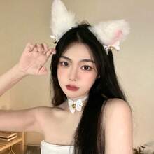 Cute Cat Ears Ladies' Hair Strap Fashionable Plush Bell Role-Playing Exquisite Fox Hair Strap Sexy Hair Strap Girls' Headwear - Multicolor - View 4