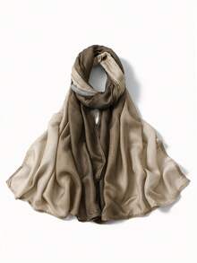 1 件女士粘胶纯色头巾，柔软宽边头巾，多功能防晒披肩，日常使用头带，适合 Abaya 配饰女士面纱 - 寬邊頭巾 - 查看 56