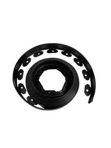 易于安装的PE塑料花园边缘装饰套件，配有坚固的锚栓 - 耐用的草坪边界，用于景观和草坪分隔 - 彩色 - 查看 10