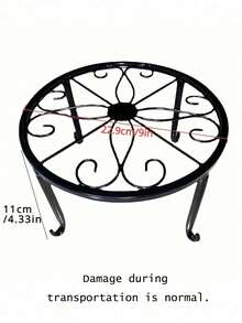 1/2 件重型金属防锈铁质植物架盆栽植物支架，适用于花盆，金属花园容器支撑架，重型花盆支架，美观的房间装饰，家居装饰，节省空间的收纳，厨房配件，浴室配件，卧室配件