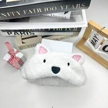 A Sweet And Cute West Highland White Terrier Plush Light-Blocking Sleep Mask Cartoon Versatile For Students - 1 - View 4
