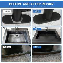 Black Touch Up Paint, Multi-Surface Touch Up Paint Pen, Suitable For Wall, Metal, Wood, Floor, Appliance Maintenance, Refrigerator, Dishwasher, Dryer, Washing Machine, Microwave Oven And Other Household Appliances High-Gloss Paint Repaint. 1.5 Fl Oz - 黑色 - 查看 5