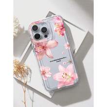 Hibiscus Floral Pattern Print Phone Case Compatible With IPhone & Compatible With  GalaxyCompatible With  Galaxy Waterproof Shockproof Anti-Fall Scratch Resistant - 無色 - 查看 4