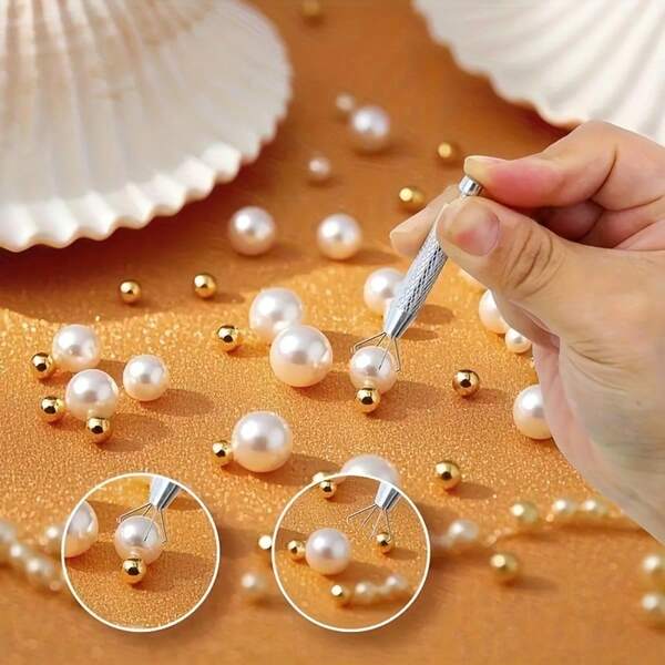 Kit com 2 ferramentas para aplicação de brincos com base plana - Ferramenta de perfuração em formato de cone. Pinça para joias com garra - Ideal para segurar pedras preciosas e diamantes, perfeita para miçangas e peças pequenas, ótima para confecção de joias e perfuração corporal. Adequada para orelhas, nariz e lábios, ideal para entusiastas de tatuagens e piercings. O kit de acessórios para tatuagem e perfuração corporal é o presente de Natal perfeito para profissionais de piercing e joalheria.