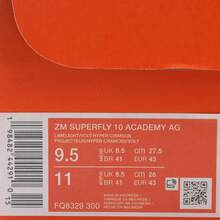 Nike Giày bóng đá/bóng đá cổ cao ZM SUPERFLY 10 ACADEMY AG dành cho nam FQ8329-300 - màu xanh lá - Xem 6