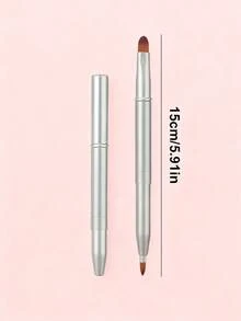Personalized Custom 2025 New Stretchable Lip Brush Double-Ended With Cap Concealer Makeup Brush Lipstick Brush Lip Brush Small And Portable Makeup Tool - Multicolor - View 5