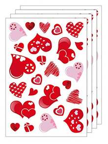 100Pcs-Hearts-Shape Valentine's Day Window Clings For Valentine's Decoration Wedding Party Birthday Party Supplies,Valentines Day Decorations, Restaurant Decoration, Hotel Decoration, Bedroom Decoration, Living Room Decoration;