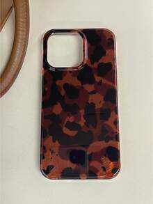 Vintage Black Brown Tortoiseshell Foil Texture Phone Case Compatible With IPhone 16 Pro Max, Apple 15, Soft Cover For 14 New, 12 Pro, 13 Pro Max, Anti-Fall Protective Cover For Women. The Color May Vary Slightly Under Different Display Angles. Waterproof Shockproof Scratch Resistant