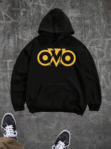 Sudadera con capucha de otoño e invierno para hombre, de manga larga, a la moda, informal, versátil, básica, informal - Negro - Ver 1