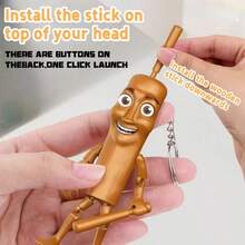 Tungtungtung Sahur 娃娃吊坠、Internet MEME 组装小雕像、意大利 Brainrot 动物模型钥匙扣 - 彩色 - 查看 6