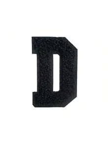 1/26pcs Chenille 2.8 Inch Letter Iron-On Patches, Suitable For Repairing Jeans, T-Shirts And Other Clothing, Letter Patch Badges - Black - View 16