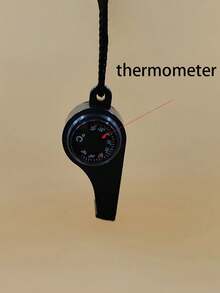 Outdoor Whistle Plastic Multifunctional Three-In-One Whistle Life-Saving Whistle Compass Thermometer Whistle Referee Whistle