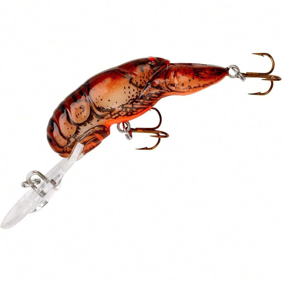 Rebel Señuelo de Pesca Original Realista Crawfish Crankbait - Bronceado natural - Ver 1