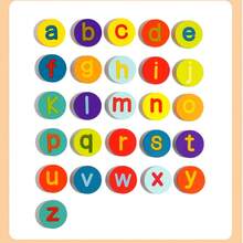 儿童早教3D英文字母大小写配对拼图积木玩具，蜗牛字母配对大小写字母颜色识别单词拼写游戏玩具，适合男孩女孩在家早教字母识别配对玩具，学前礼物，儿童生日礼物 - 彩色 - 查看 9