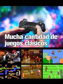 Consola Retro Game Stick 4k,Consola de Videojuegos Retro,Mini Consola inalámbrica USB HD Game Stick TV Consola de Juegos incorporada 20000 Juegos, Guardar automáticamente el progreso del juego - Negro - Ver 4