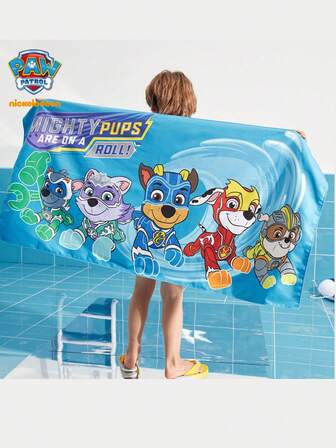  1 Piece Paw Patrol Cartoon Towel, Quick Drying Absorbent Towel, Cape Bathrobe, Cheap Daily Bath Towel, The Best Holiday Gift For Good Friends, Party Atmosphere Decoration, Perfect Party Decoration, Home Decoration Ornaments, Perfect Room Decoration, Christmas Gift, Valentine's Day, Ideal Friend Gift Suitable For Birthday Celebrations, Souvenirs Women's Souvenir,Cute Aesthetic, Valentine Day, Gifts, Decorations, Home Decor,Valentines Gifts