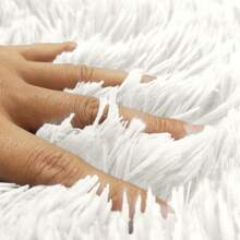 4PCS Premium Bathroom Rug Set – Ultra Soft Non-Slip Bath Mats, Super Absorbent & Quick-Dry, Machine Washable , Plush Shaggy Toilet Carpet,  Perfect For Bath, Shower, Tub Floor,Toilet Floor - 白色 - 查看 7