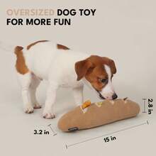 TFKI Interactive Squeak Dog Toy Dog Enrichment Puzzle Toys Stress Release Game For Boredom Snuffle Activity Foraging Instinct Training Of Dogs - 法國麵包 - 查看 4