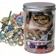 1pc Gold Or Silver Plated, Alloy, Rhinestone Jewelry: A Ring, Necklace, Or Earrings, Jewelry, Jewelry Women, Accessories Women, Rings For Women, Earrings Women, For Alt, Classy, Y2K, Goth, Party, Gift, With Cross, Butterfly, Moon, Star, Shipped Random - Follow Your Heart - 查看 3