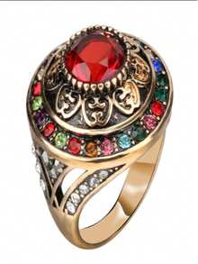 A Vintage Bohemian Women's Ring, Luxurious Bridal Engagement Jewelry, Vintage Elegant And Exquisite Accessories, Suitable For Daily Wear And Gifting, The Ideal Choice For Valentine's Day - Nhiều màu - Xem 7