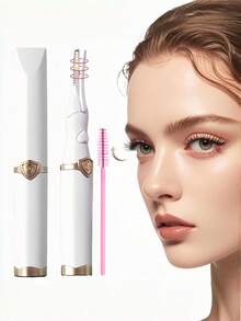 Arricciaciglia riscaldato, design a molletta 2 in 1 con 3 modalità di temperatura, arricciaciglia elettrico ricaricabile USB, controllo della temperatura costante per una curvatura naturale 24 ore, arricciaciglia impermeabile per il trucco quotidiano, preparazione per il matrimonio, eventi speciali, perfetto per principianti del trucco, professionisti impegnati, utenti di extension ciglie, regalo ideale per San Valentino, Natale, Festa della Mamma