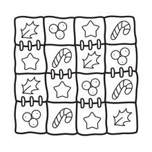 1 Piece Heartwarming Christmas Pattern Coloring Book [Cute] Children's Doodle Painting Book, Containing Adorable Animal Patterns, Montessori Painting Toys, Creative Gift. Easy-To-Color Line Coloring Book, Containing Plant Patterns, Adult Coloring Book [12-Color Marker Set] - Multicolor - View 3