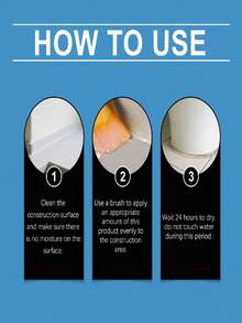 Transparent Waterproof Sealant - Quick Leak Sealing, Indoor/Outdoor Use, Forms Transparent Film, Waterproof & Durable, No Need To Break Tiles, Solves Leakage Issues In Kitchen/Bathroom/Window Sills/Walls, Suitable For Toilet & Tile Gaps, Tile Gaps Leakage, Window Sill & Balcony Leakage, Exterior Wall Waterproofing & Leak Repair, Floor Drain Edge Leakage, Bathroom Floor Gaps