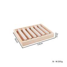 1 Stylish Solid Wood Diagonal Display Stand - Fabric Bracket For Collarbone Chain Jewelry - Window Jewelry Array Display Prop For Decoration