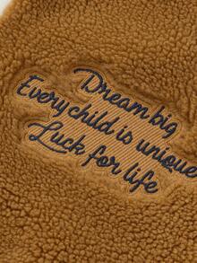 Balabala Chaqueta de béisbol de algodón para niños, cálida y con estilo para el invierno de 2025 - Camel - Ver 5