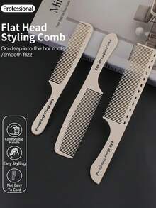 Hairstylist's Thick Family Hair Special Comb For Straight Hair Without Hurting The Scalp, Ponytail, Student Comb, Dormitory Comb - Multicolor - View 4