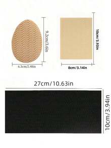 1 Pair Anti-Slip, Shock-Absorbing, Waterproof Shoe Sole Pads For High Heels - Multicolor - View 10
