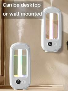 Hotel Grade Essential Oil Diffuser, Long-Lasting Indoor Mist, Aromatherapy Diffuser, Office Air Freshener, Quiet Aroma Diffuser, Home Automatic Fragrance Mist - Rechargeable/Desktop/Wall-Mountable/6 Adjustable Modes/Mood Light/6 Aroma Oils: Lavender, True Self, Gardenia, White Peach Oolong, Serenity, Shangri-La - White - View 2