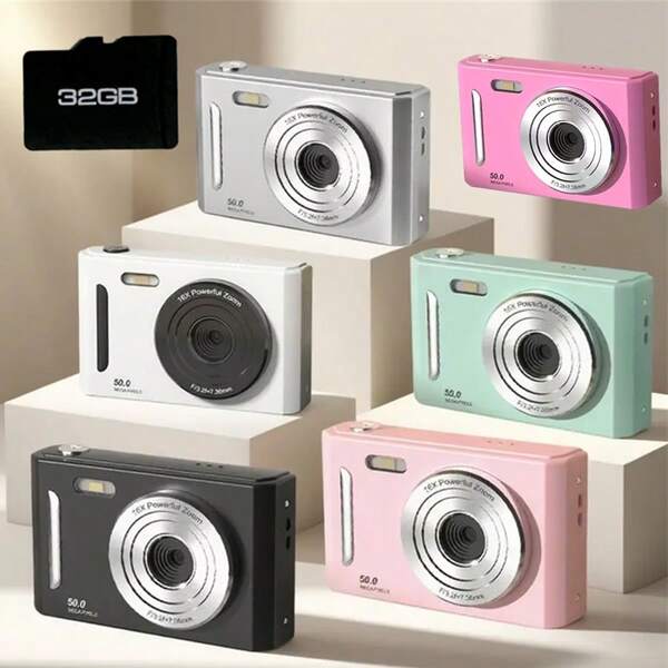 M26 CCD Digital Camera,700mAh, High Definition Digital Camera, Travel Must Haves, Point And Shoot Camera, Cannons Digital Camera, Compact Camera, Portable Camera, Lightweight Design, Modern Camera, Reliable Performance, Durable Build, USB, Travelers, Photography Enthusiasts,With 32G Memory Card
