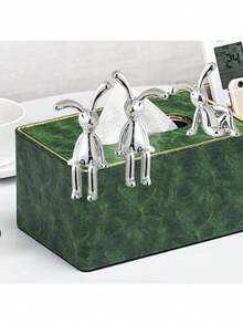 1pc Modern Silver Decorative Rabbit Figurine, Multipurpose Decor For Home, Kitchen, Office, Shelves, Desks, Vanities,Home Decor,Kitchen Decor Decor,Room Decor,Christmas Decor,Party Decor,Decorative Crafts,Desk Ornaments,Table Decorative Ornaments,Party Gift Decorations,Christmas Decorations,Christmas Gift. - Silver - View 6