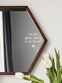 Bộ 1/2 miếng dán gương chống thấm nước truyền cảm hứng "You Are Right" - Miếng dán tường năng lượng tích cực/khẳng định tích cực với họa tiết trái tim | Thích hợp cho phòng tắm, gương trang điểm, cửa ra vào, cửa sổ & trang trí nhà cửa, phụ kiện trang trí nhà cửa truyền cảm hứng - Nhiều màu - Xem 1