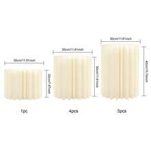YUNRUX Foldable Paper Column Display Stands, Round Cylindrical Wedding Flower Stands, Paper Column Stands For Wedding Dessert Flowers - A - 查看 2