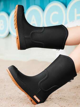 女士防水雨靴，时尚户外四季防滑轻便橡胶鞋，适合厨房穿着