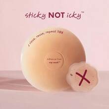 Cake Triangle Invisible Chest Patch Nipple Patch Say Goodbye To Sticky Feeling For Daily Necessities - Caramel - Xem 3