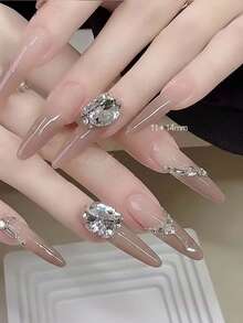 15pcs Stacked Rhinestone Beads, Super Shiny Finished Stacked Rhinestones, Nail Art Rhinestone Accessories, Decorative Components, Glitter Nail Art, Mini Stacked Rhinestones. Suitable For Nail Art Design, DIY Jewelry Design, And Pre-Made Nail Art Styles. - Multicolor - View 4