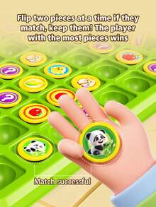 Children's Pattern Matching Flip Flop Early Education Parent-Child Interactive Desktop Mini Game, Helps Develop Kids' Memory And Observation Skills, Christmas Gift