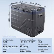Portable Refrigerator - 40-liter-zweizonen-kühlschrank Mit Einzeltemperaturregelung - View 7